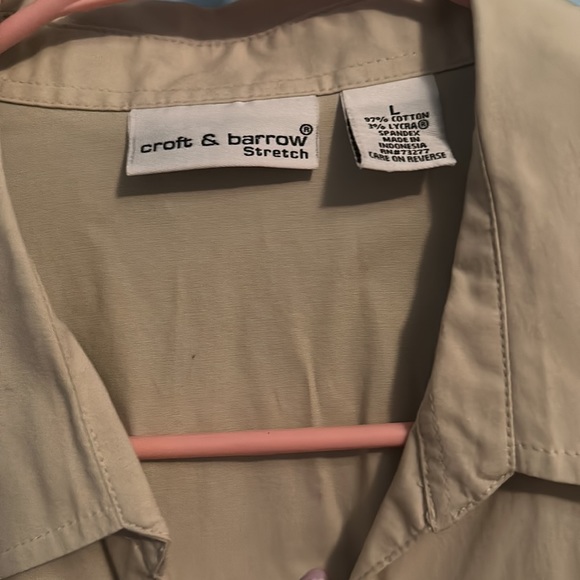 🏷️3 for $15 or 4 for $20🏷️Tan blouse. Like new - Picture 6 of 7